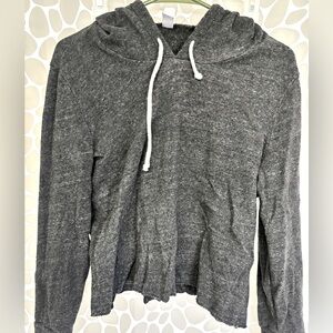 Grey crop hoodie